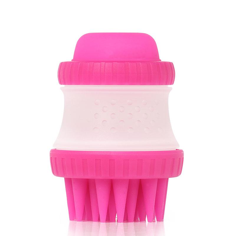 

Pet Grooming Brush Dog Puppy Cat Cleaning Bath Brush Massage Shower Comb рожевий