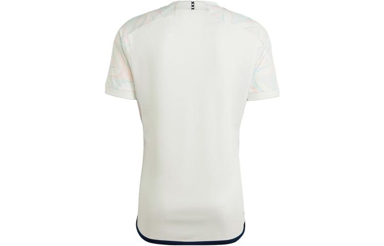 Adidas Ajax Amsterdam Soccer Jerseys Men's Bright White Moderate Straight Fit HZ7717