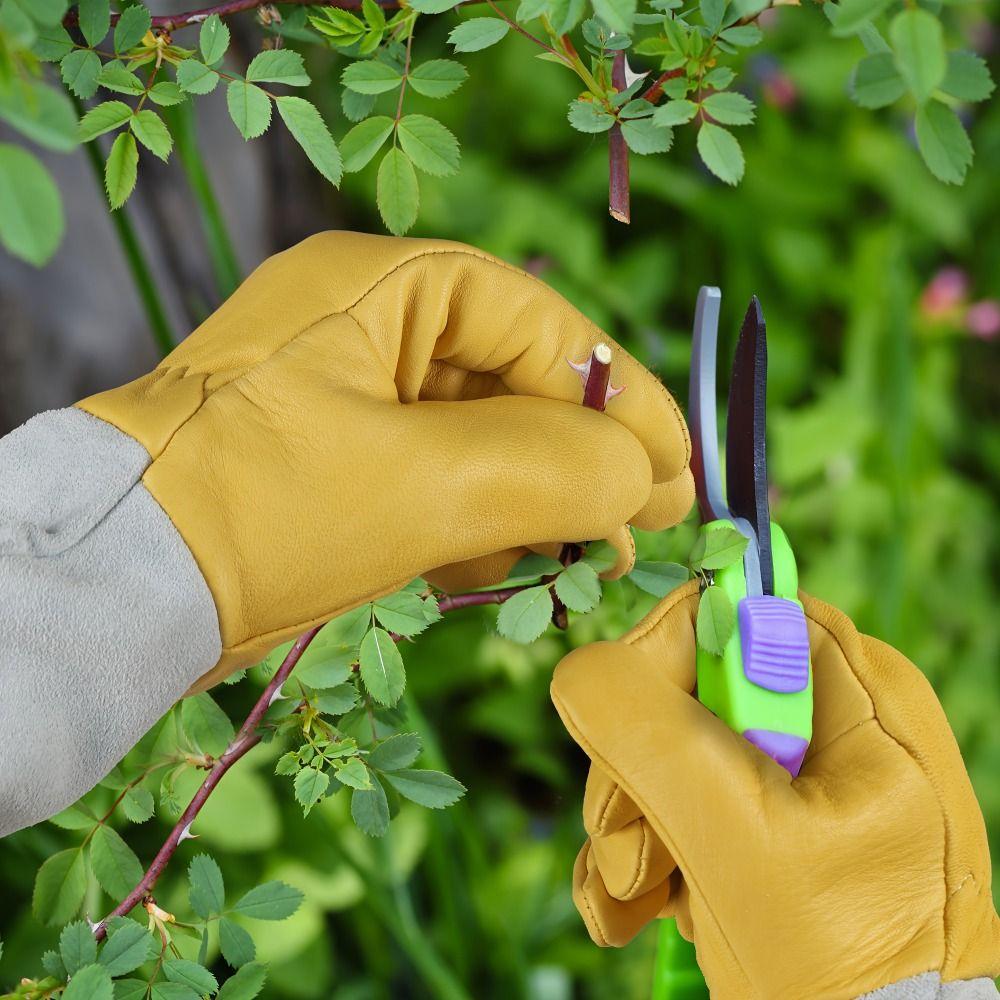 Breathable Thorn Proof Gardening Gloves Long-sleeved Rose Pruning Gloves Work Gloves Men Women