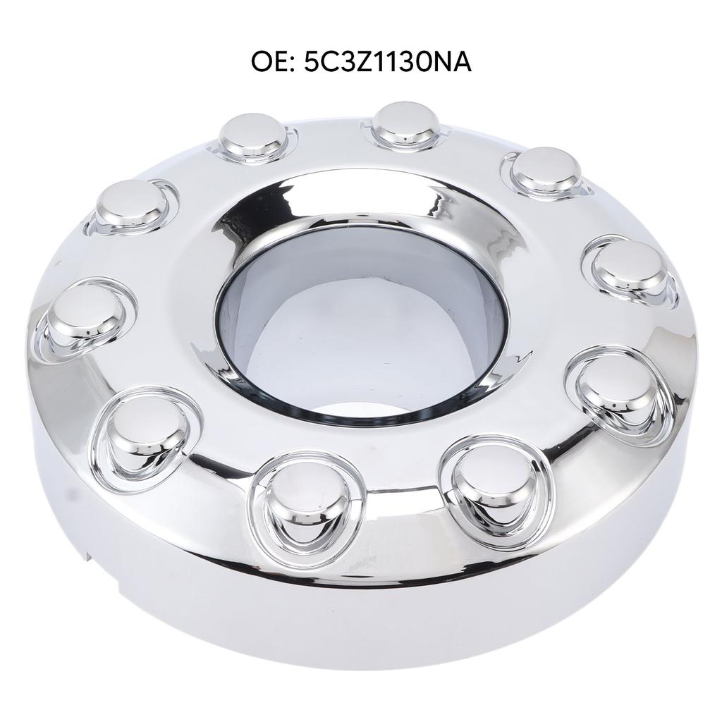 Pair of 19.5in Wheel Hub Center Cap 10 Lug 5C3Z1130NA Replacement for Ford F‑450 F‑550 Super Duty