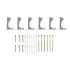 6PCS Squeaky Floor Repair Kit Designed for Subfloors 58 Inch or Thicker Aluminum Tool with Double Hole Nail Fixing System