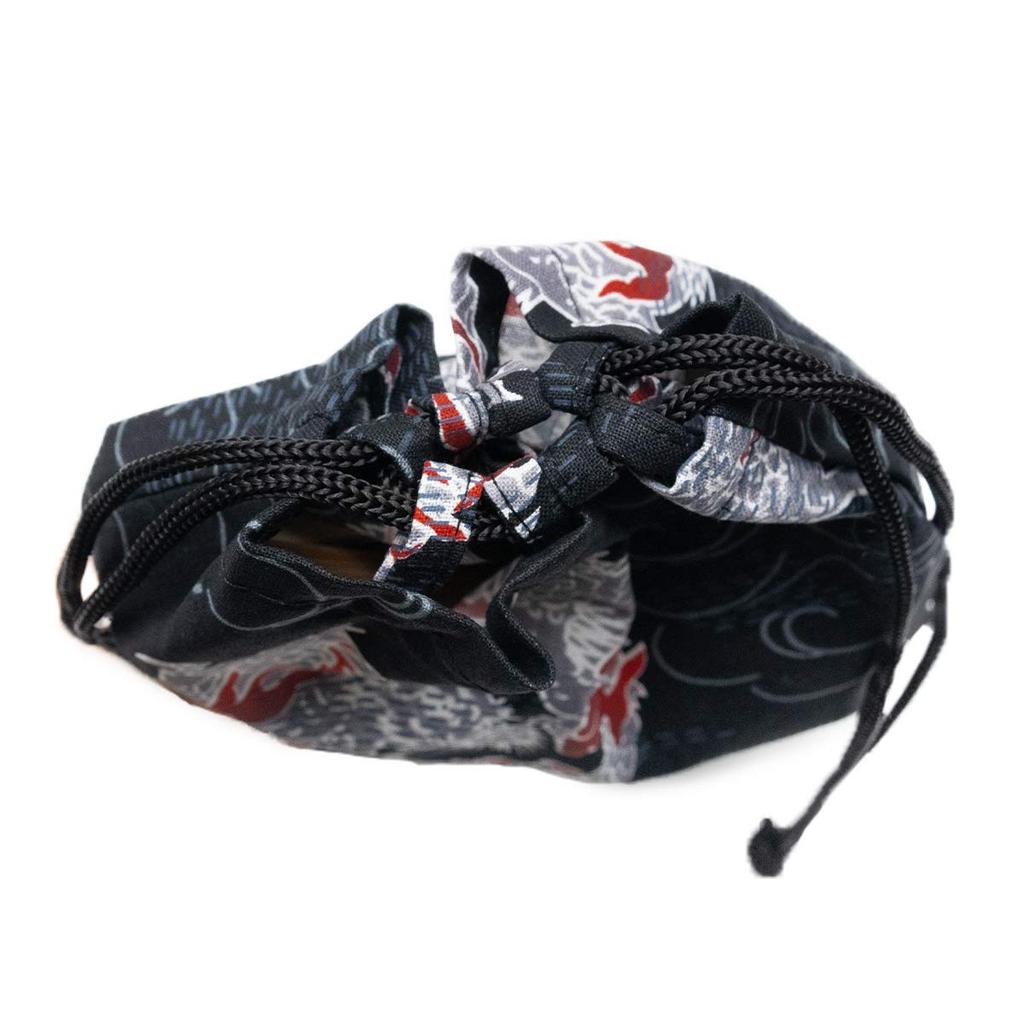 Drawstring Bag for Traditional Japanese Sizes 12 and [KYOETSU] Yukata, Pattern, 13, Men's (Size 13-3. Unryu)