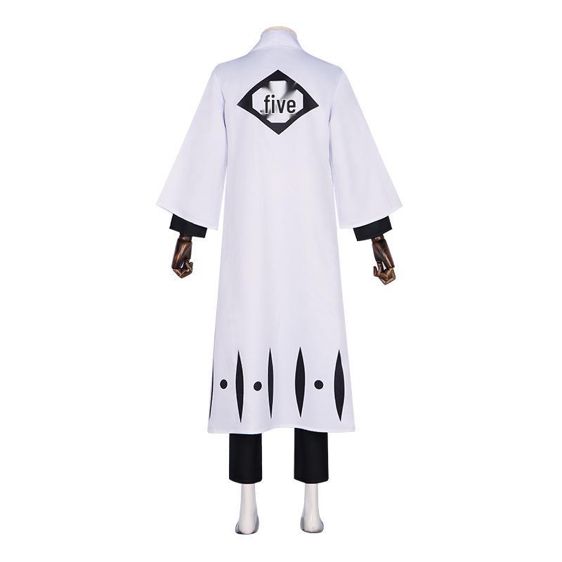 Ichigo Kurosaki Bleach Captain Haori Cosplay Costume Set for Halloween