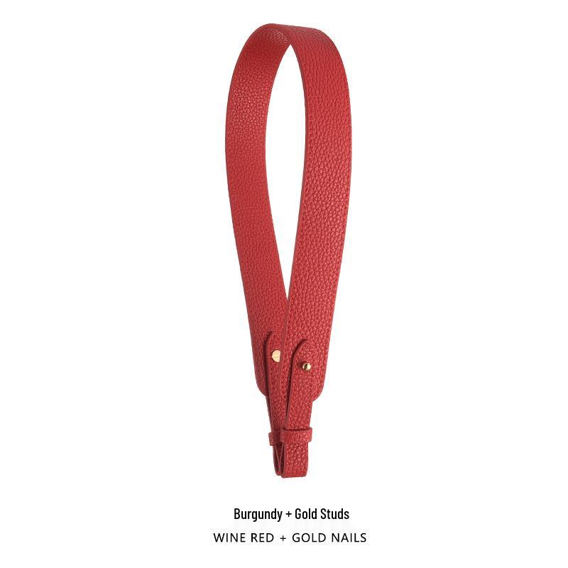 Pasek do torby A-30 ze skóry naturalnej z krowiej skóry: Akcesorium Pasek na Ramię do Koszyka na Zakupy i Torebek Podpachowych