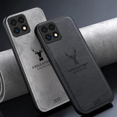 For Xiaomi 14T Pro Luxury Cloth Leather Deer Head Pattern Case For Xiaomi 14T Pro 13T 12T 11T Pro Shockproof Soft Back Shell Cover