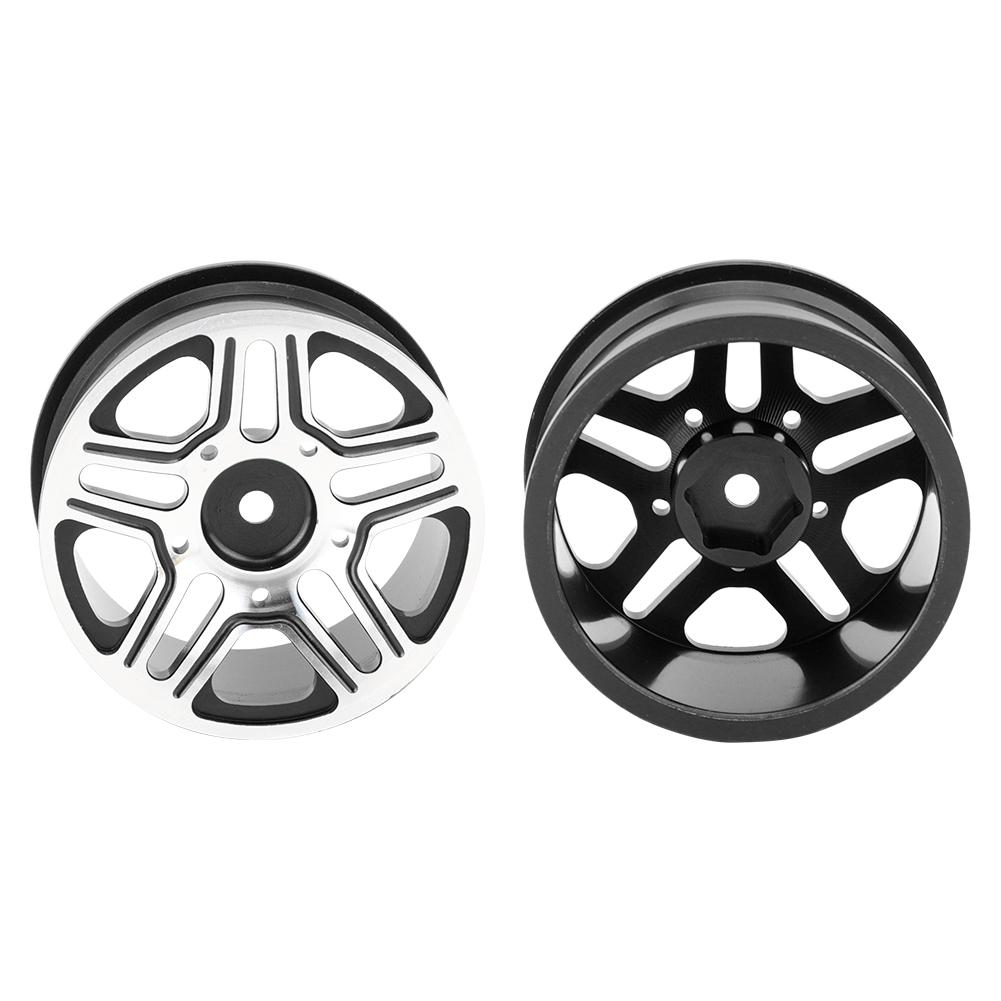 4 pcs 1.9inch Wheel Rim for Traxxas TRX4 SCX10 D90  HSP  HPI 1:10 RC Car Toy Accessoriesblack