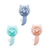 Hand Pressure Fan Without Battery Cooling Cartoon Summer Mini Fans Small Manual Household Children Kids 3 Colors