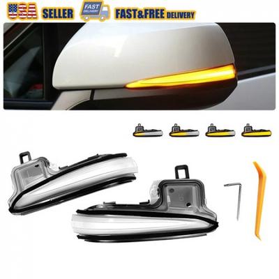 2x Dynamic LED Side Mirror Turn Signal Lights Clear For Rav4 MK5 XA50 -