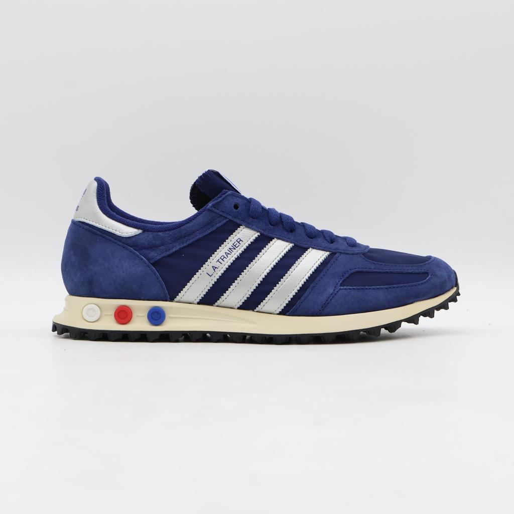 JR7171 adidas Originals LA Trainer OG Dark Blue Silver Metallic Off White (Men's
