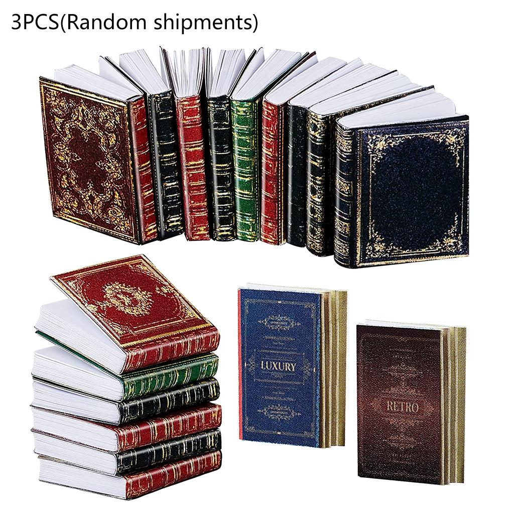 

3 шт. Миниатюры кукольный домик классические мини перекидные книги блокнот ролевые игры для Play De