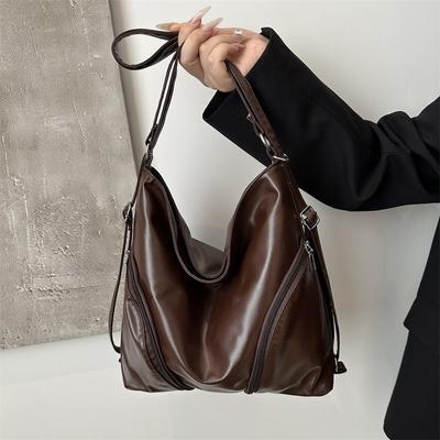 Neue Tragetasche modischer Rucksack aus weichem Leder Damenhandtasche einfach und vielseitig doppelte Rückseite Umhängetasche