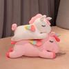 Rainbow Unicorn Plush Pillow - Large, Soft & Pink Sleep Companion for Kids