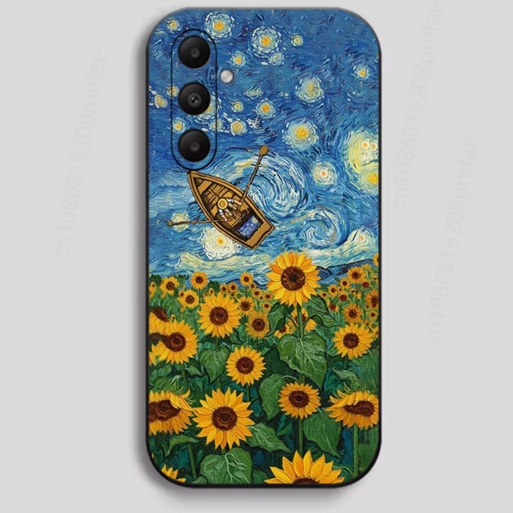 

Van Gogh Sunflowers Phone Case For Samsung GalaxyA20,21,,40,41,51,71 Ultra Protective Phone Shell Samsung A51 4G