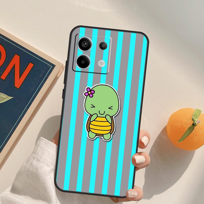 Cartoon Turtle Funda For Xiaomi Redmi Note 9 10 11 12 13 14 Pro 9S 10S 11S 12S Redmi 13C 10C 12C 14C Case