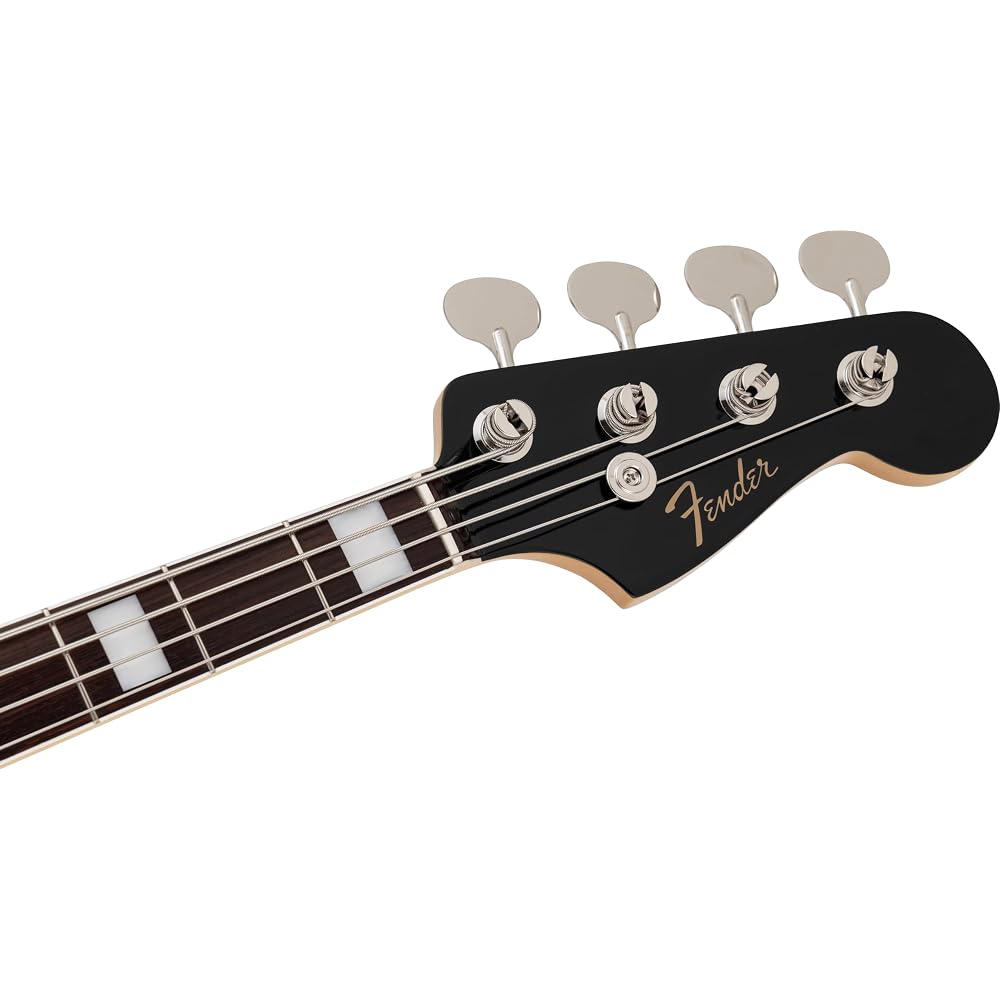 Fender Electric Bass, Made in Japan Traditional Late 60s Jazz Bass®, Rosewood Fingerboard, Black, with Soft Case