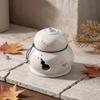 Zen Style Ceramic Gourd Incense Burner for Coil and Agarwood Incense, Home Tea Ceremony Burner