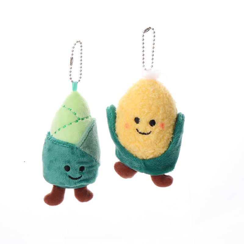 Série de Pelúcias de Vegetais Boneco Brócolis, Cebolinha, Brotos de Bambu, Repolho, Boneco Milho Chaveiro Pingente Presentes