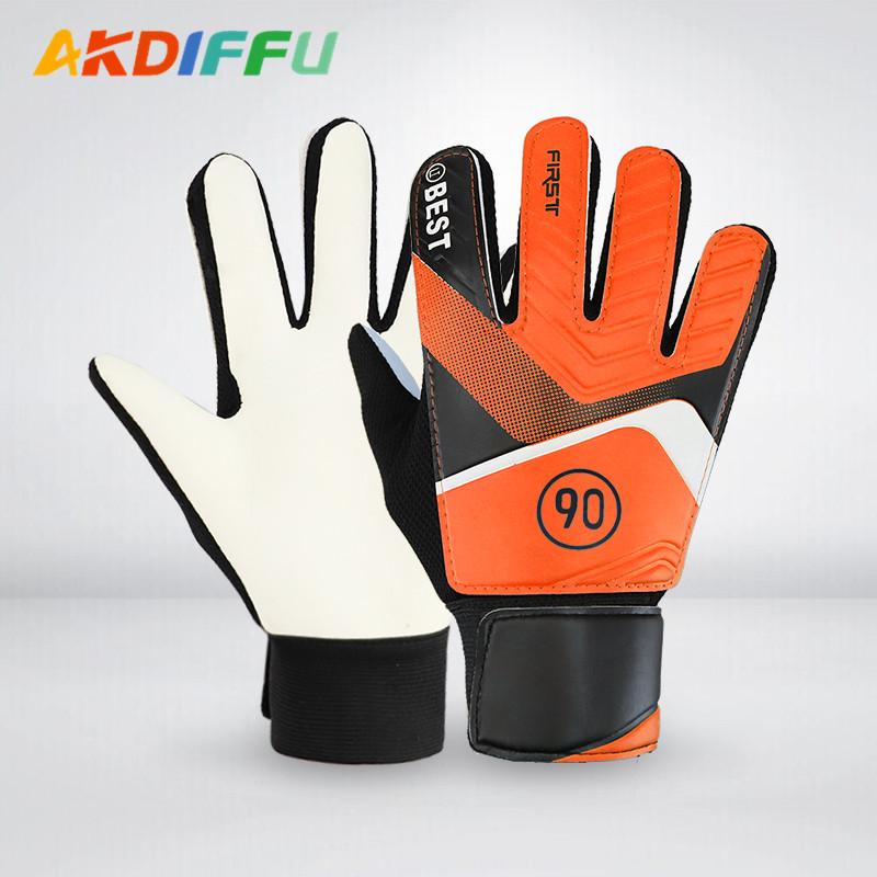 

Children s Latex Anti-Collision Goalkeeper Gloves with Hand Protection Size 6, Pair оранжевый