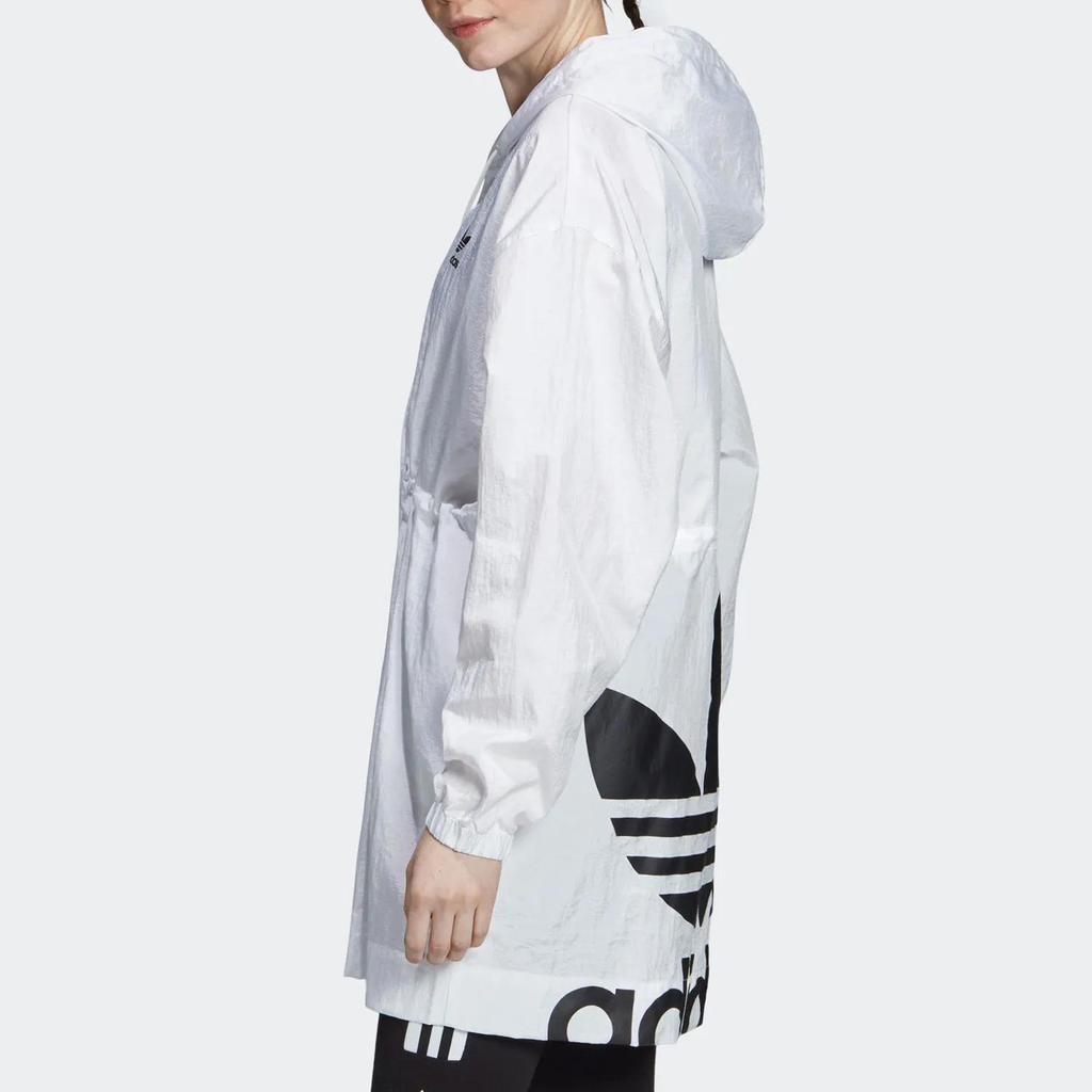 Adidas Originals Jackets Women's White Hooded Moderate Instructor (Unisex) Jackets ED4760