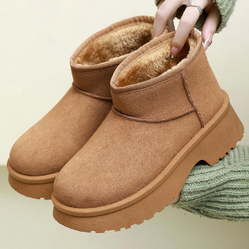 Women's Mermaid Snow Boots, 2026 New Winter Slip-on Fleece Lined Thickened Warm Cotton Boots, Thick Sole Cotton Shoes for Ladies