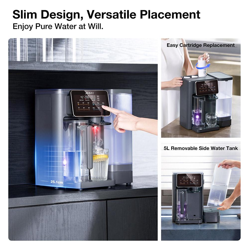 Oczyszczacz wody JIMMY R9 7-etapowa filtracja RO Natychmiastowa gorąca woda Sterylizacja UV Zbiornik 5L Ogrzewanie 2200W