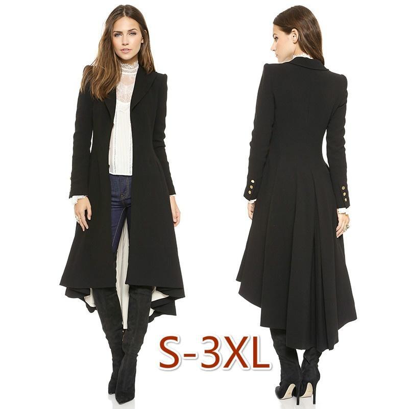 Womens coat with metal on lapel Clearance