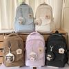 Korean version of cute girl schoolbag female sweet campus large-capacity junior high school students and primary school students high-value backpack