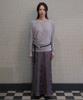 OLYUNI Classic Jacquard Skirt_Charcoal