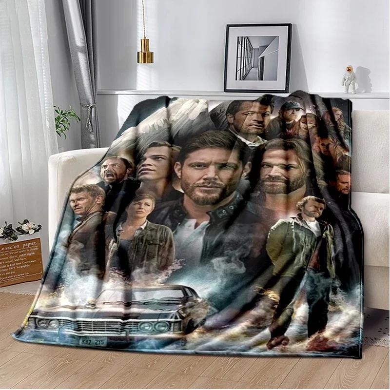Supernatural join the hunt Throws Blanket Sofa Hiking Picnic Super Soft Quilt Fashion Bed Thermal Flannel Blanket birthday gift