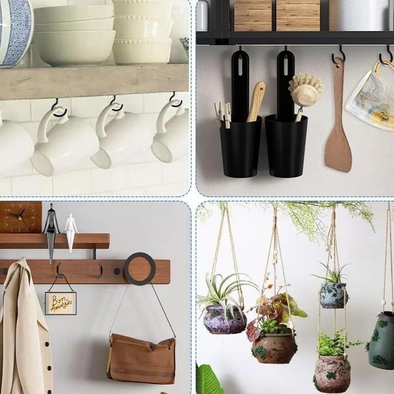 10/100/200 Szt. Haczyki Śrubowe Cup Haczyki Sufitowe Wielofunkcyjne Wytrzymałe Mocowanie Ścienne Plastikowe Pokrycie Żelazne Wkręcane Uchwyt do Roślin Wiszących