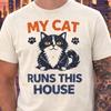 Comfort Colors Cat Shirt, Runs This House Dad T-Shirt, Cat Dad Shirt, Funny Cat Shirt, Cat Gift Shirt, Fathers Day Shirt, Trendy Cat Shirt