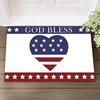 Puerto Rico Welcome Symbol Doormat - Cultural Non-Slip Floor Mat for Bedroom - Washable Holiday Home Decor Carpet Rug Mat