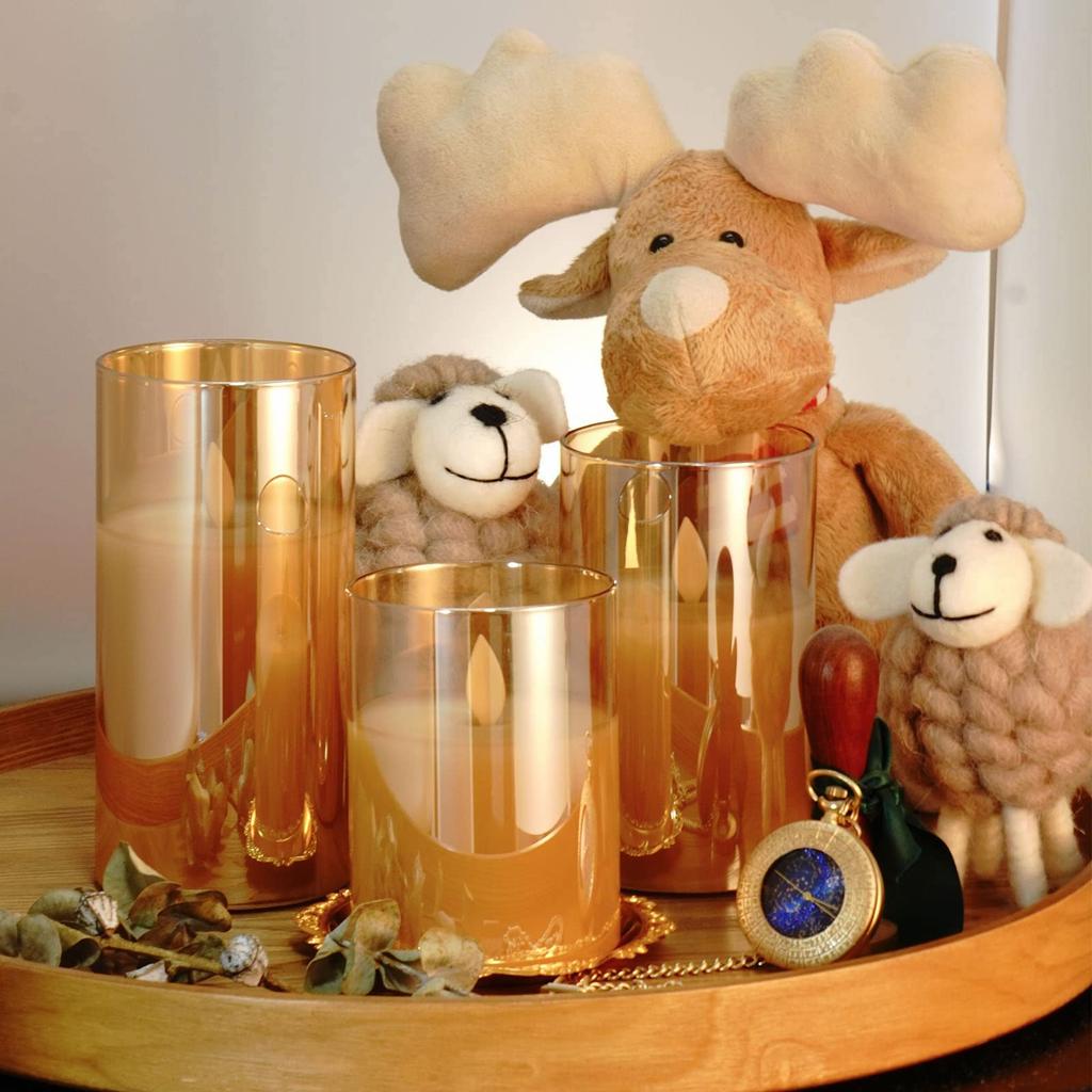 MELEJIA LED Candle Fluctuating Candle Battery LED Energy Dedicated Remote Control Warm Flickering LED Ceiling Light of Light, Candle, Bath, Operated,