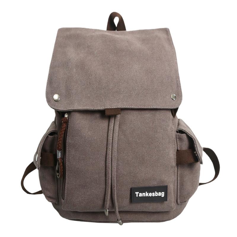 New Backpack Commuter Backpack Men's Canvas Bag Large Computer Bag Large Capacity Rucksack Travel Bag School Bag