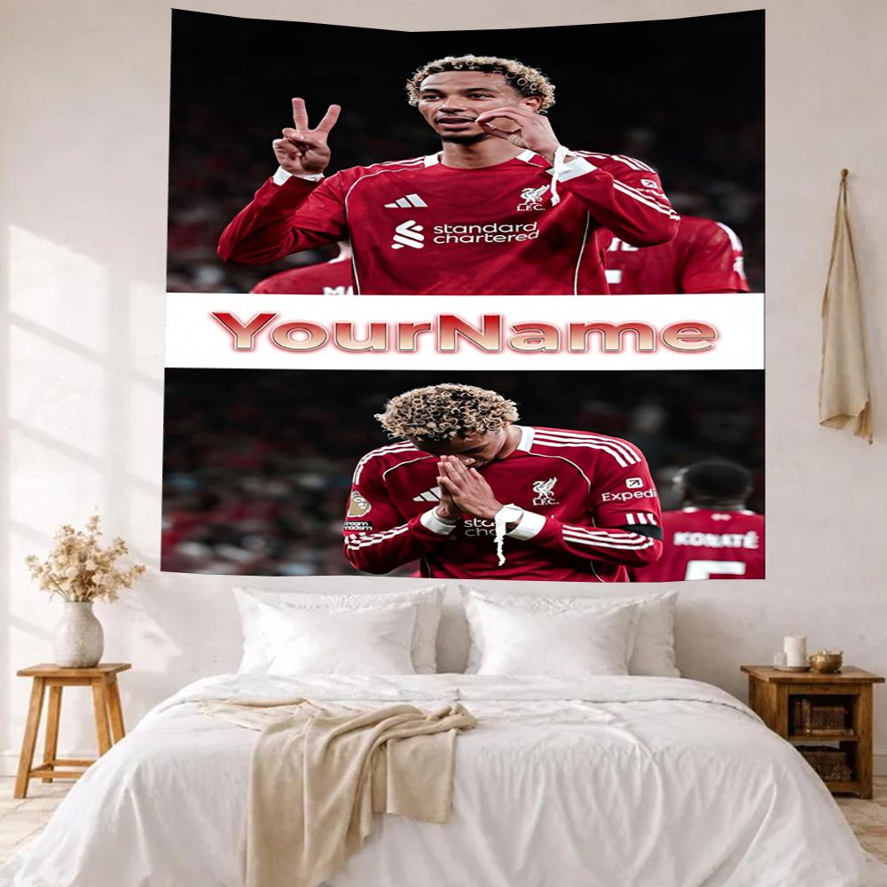 Liverpool Custom Your Name Wall Decor Tapestry Art For Pet Memorial Birthdaywedding Party Backdrop Family Gift