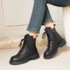 Fashion AIYUQI Ankle Boots Ladies 2025 New Genuine Leather Retro Platform Women Rider Boots Natural Wool Ladies Booties