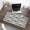 Vinyl Desk Mat with a Stylish Print of Leaves in Rows 90x45 cm