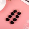 Korean Style Velvet Heart Earrings - Popular Love Heart Design