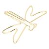 100Pcs Electroplating Metal Large Cute Paperclips Gold Jumbo Wide Clips  Document Organization