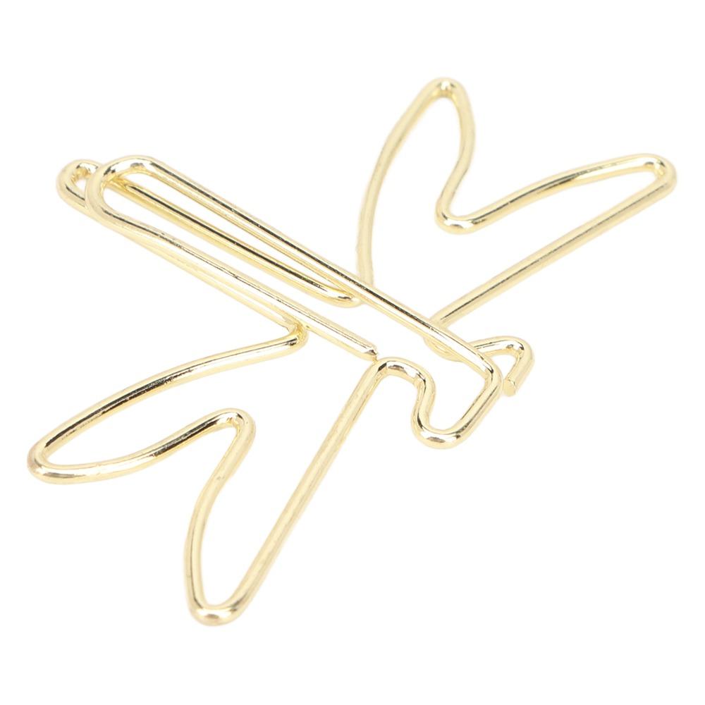 100Pcs Electroplating Metal Large Cute Paperclips Gold Jumbo Wide Clips  Document Organization