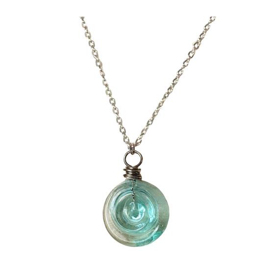 Handmade Earrings with Spiral Design Retro Bronze Hooks Handmade Sustainable Earrings Charm Necklace Jewelry