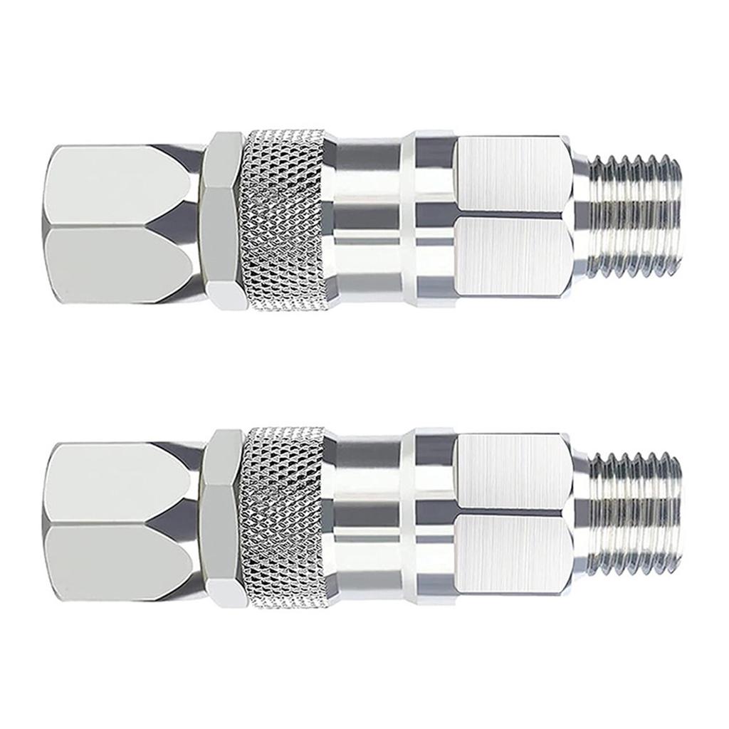 2Pieces Practical Rotating Sprayer Connectors Adapter for Seamless High Pressures Application and Multipurpose Use