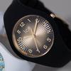 Watch Watch Black Gold Shade 3 Hands 37mm 025258 Authorized Dealer Silicone Waterproof [Ice-watch] Ice-watch Women's [ICE champagne]