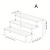 1pc Shiny Acrylic Perfume Organizer - Multi-Level Display Stand for Anime Car Models & Mini Toys