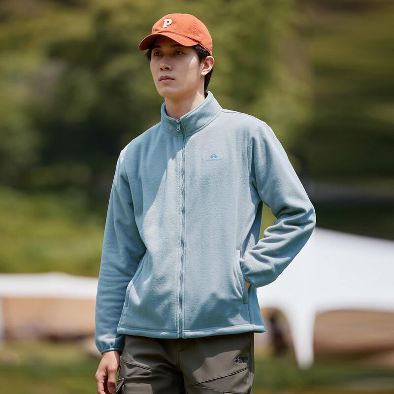 Tuoluzhe Men's Fleece-Lined Stand-Collar Jacket