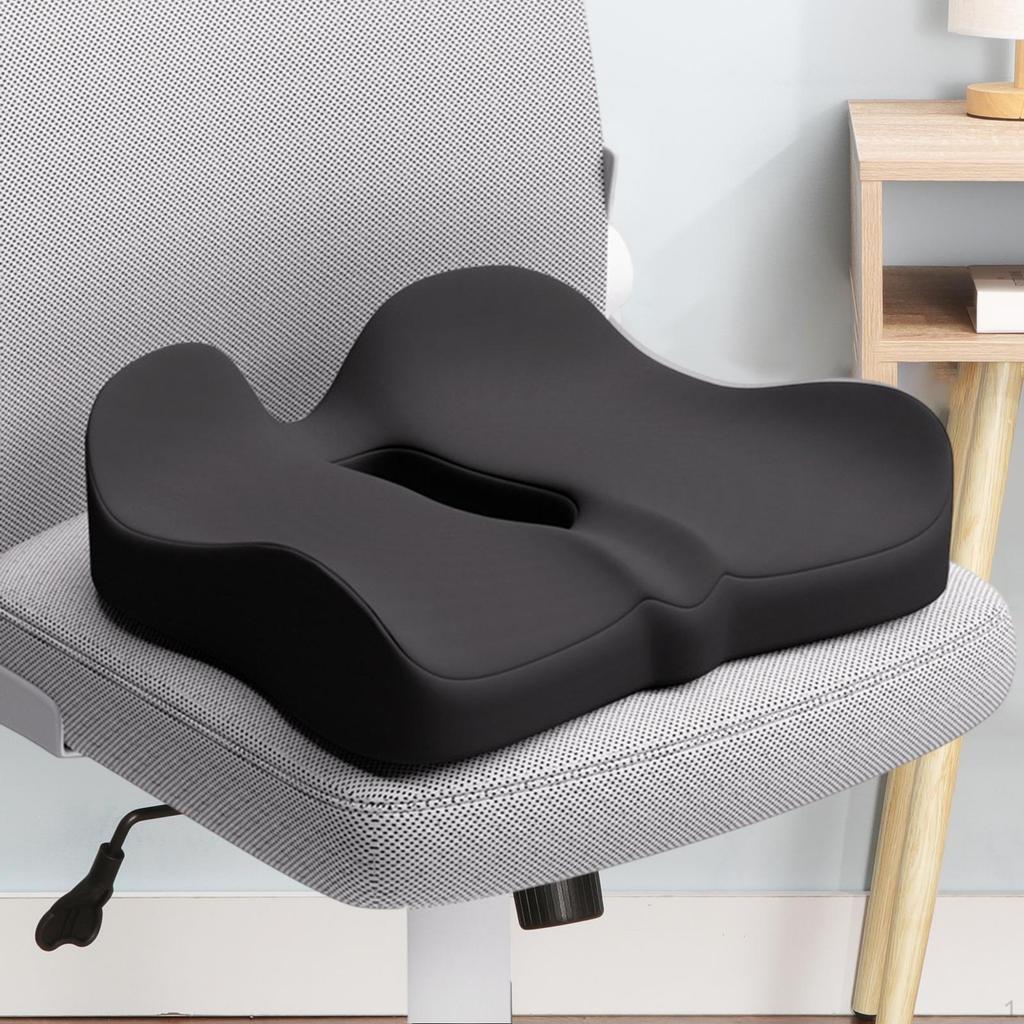 Memory Foam Seat Cushion Chair Pillow Ergonomic Sitting Pad for Car