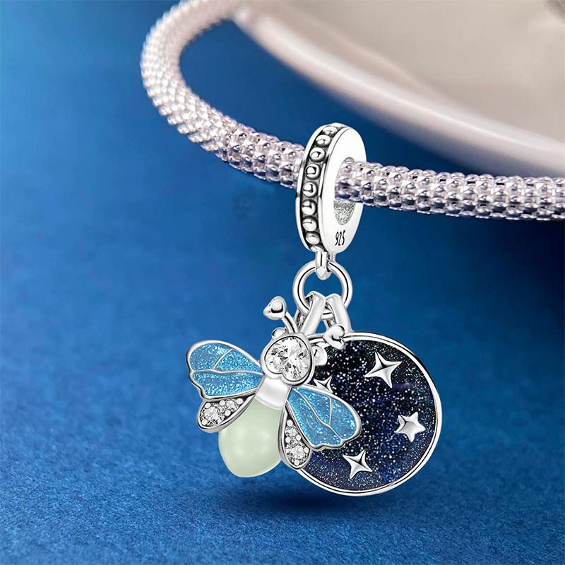 Copper Metal Firefly Sausage Dog Chameleon Cat Charm Bead Components Bead Component Compatible With Do It Yourself Bracelet High Quality Fine Jewelry