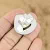 Womens day Deal Bauxite Gemstone 925 Silver Cresent Moon Statement Promise Ring