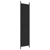 3 Panel Black Folding Screen 150 x 220 cm Fabric