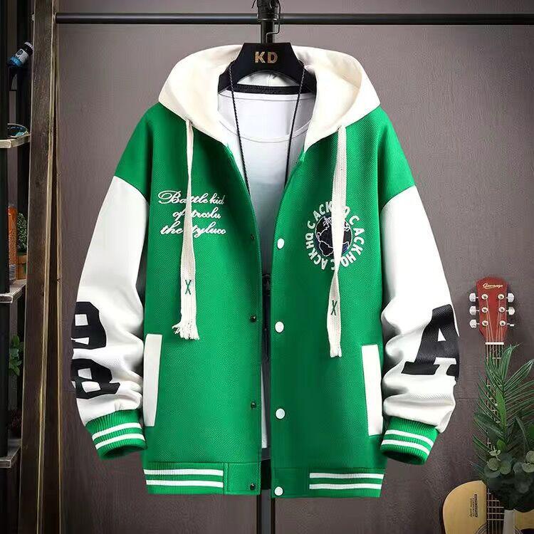 2025 Spring/Autumn Boys' Student Jacket: Trendy, Versatile Baseball Uniform Top for Teens